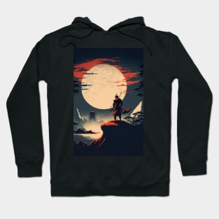 Moon Samurai Japan Hoodie